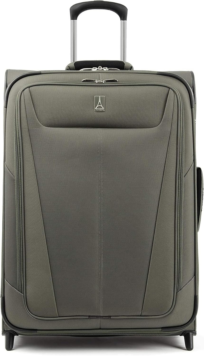 Travelpro Maxlite 5 Softside Expandable Upright 2 Wheel Checked Luggage, Lightweight Suitcase, Me... | Amazon (US)