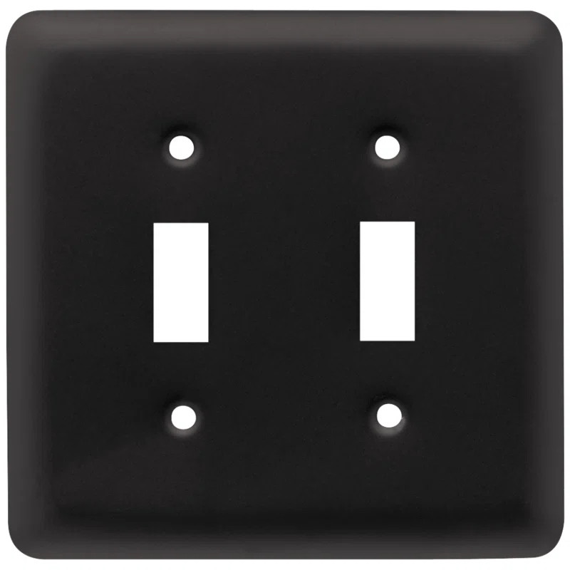 Stamped Round 2-Gang Toggle Light Switch Wall Plate | Wayfair North America