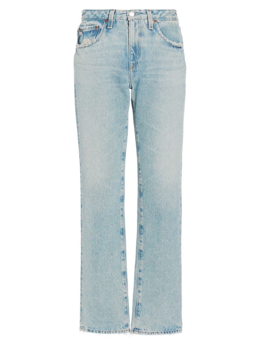 Remy Low-Rise Distressed Straight-Leg Jeans | Saks Fifth Avenue