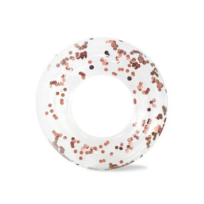 MINNIDIP Ring Float Cue the Confetti! Water Floats and Inflatables - Rose Gold | Target