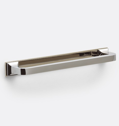 Large Mission Drawer Pull with Rectangle Backplate | Rejuvenation