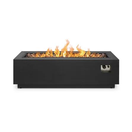 Lanesboro Rectangle Propane Fire Table with Natural Gas Conversion Kit by Real Flame | Wayfair North America