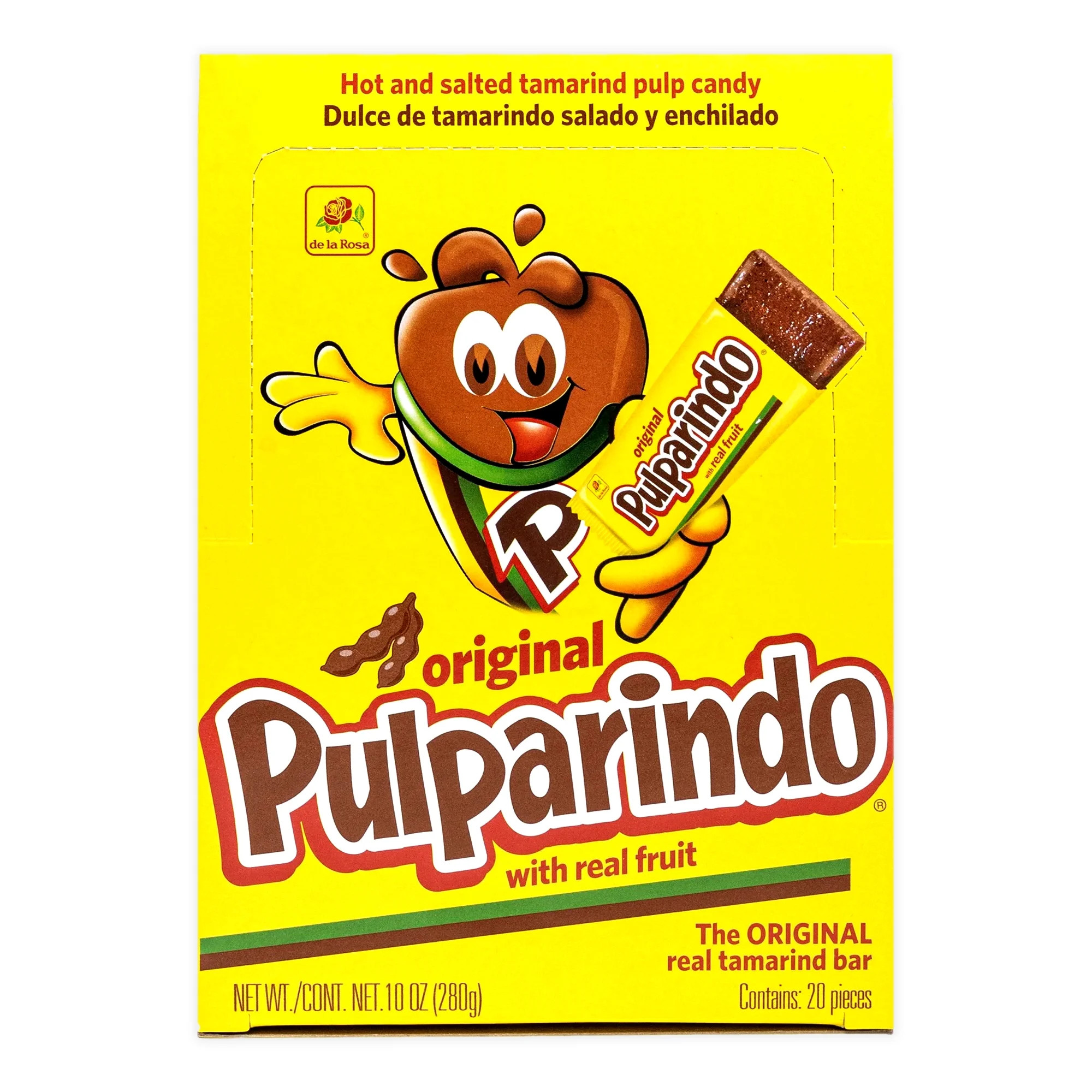 De La Rosa Pulparindo Tamarind Candy, Original Hot and Salted Mexican Candy, 20 Count - Walmart.c... | Walmart (US)
