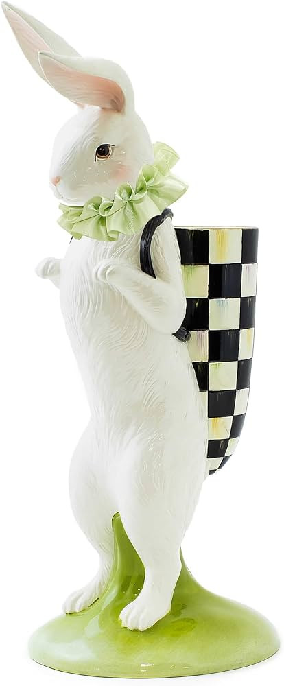 MACKENZIE-CHILDS Spring Fling Hare on a Hike, Spring Bunny Decor Figure, Cute Easter Decor | Amazon (US)