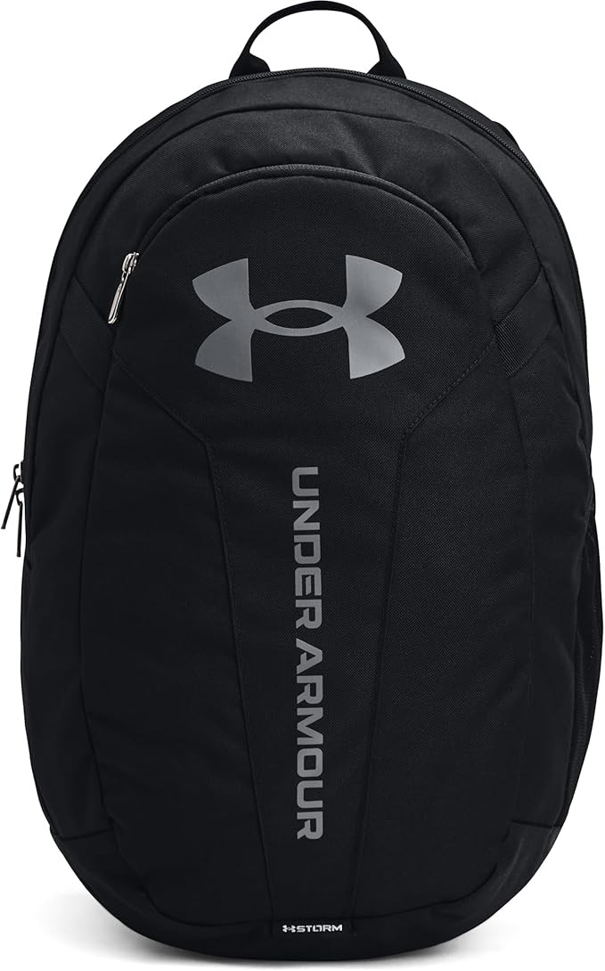 Under Armour Hustle Lite Backpack, (001) Black / Black / Pitch Gray, One Size Fits All | Amazon (US)