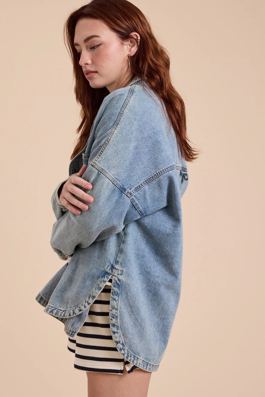 OVERSIZED ENERGY DENIM SHACKET | Harper's Den