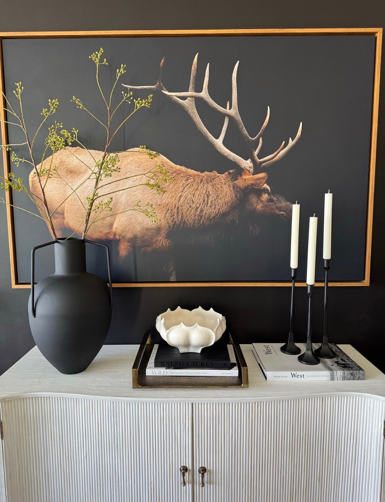 Organic Modern console styling🖤

#LTKHome