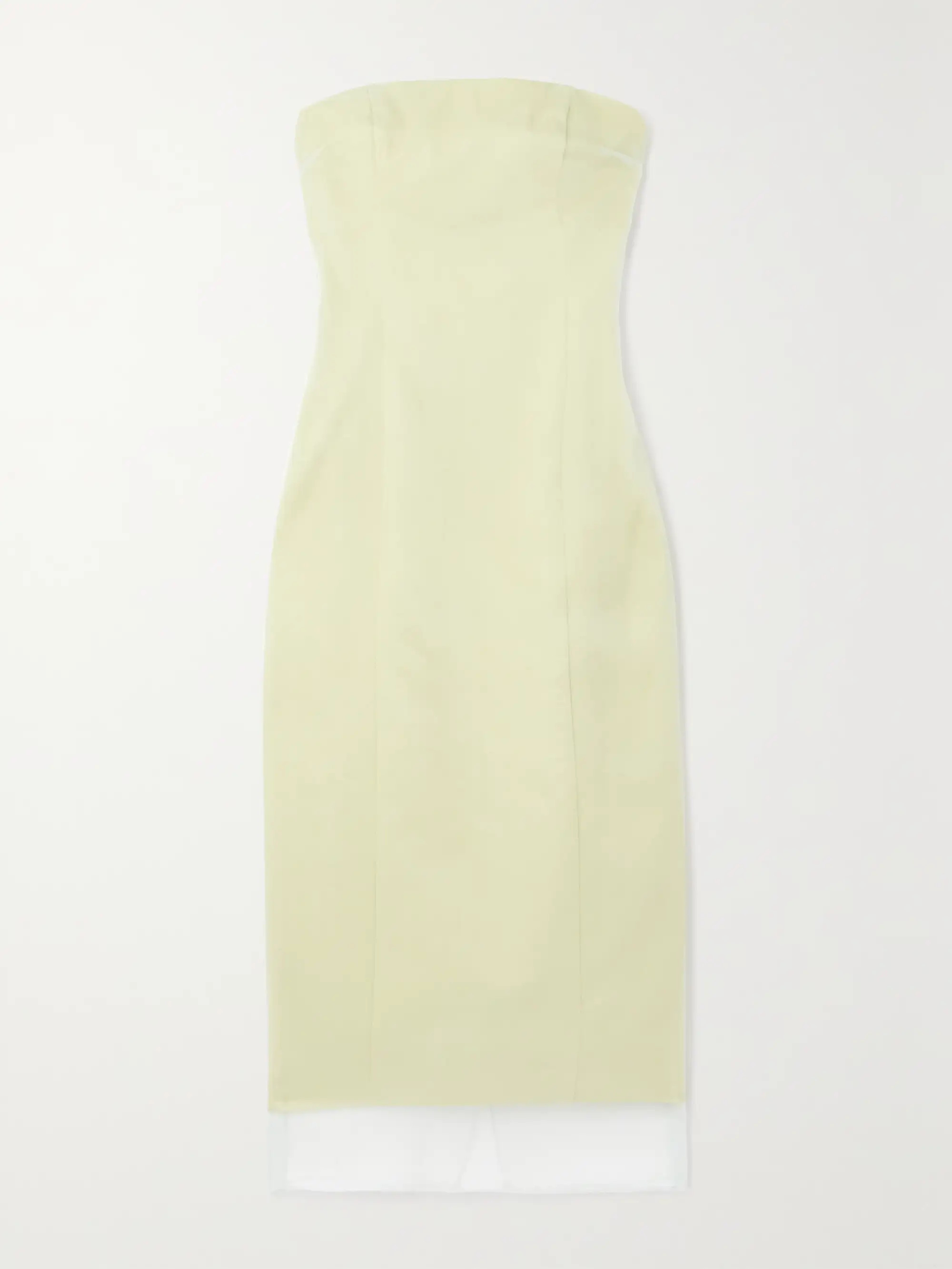 GAUGE81 Punta strapless cotton and silk-organza midi dress | NET-A-PORTER | NET-A-PORTER APAC