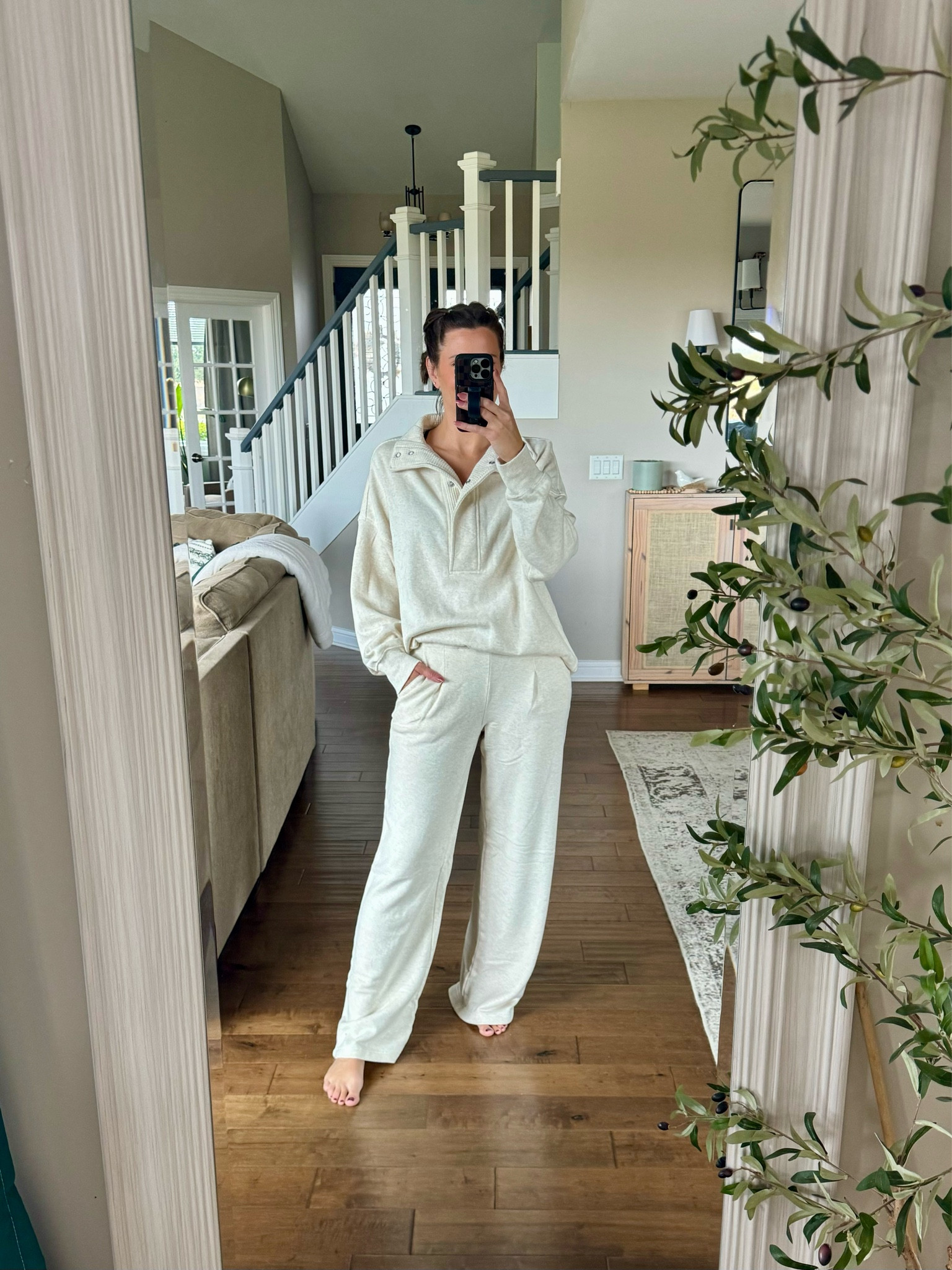 Lounge pieces in same color but sold separately. Wearing a small talk in pants, small in pullover. 

#LTKSaleAlert #LTKFindsUnder100 #LTKStyleTip