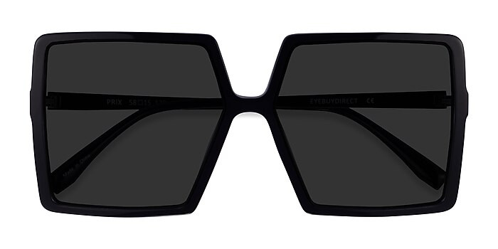 Prix - Square Black Frame Sunglasses For Men | EyeBuyDirect | EyeBuyDirect.com