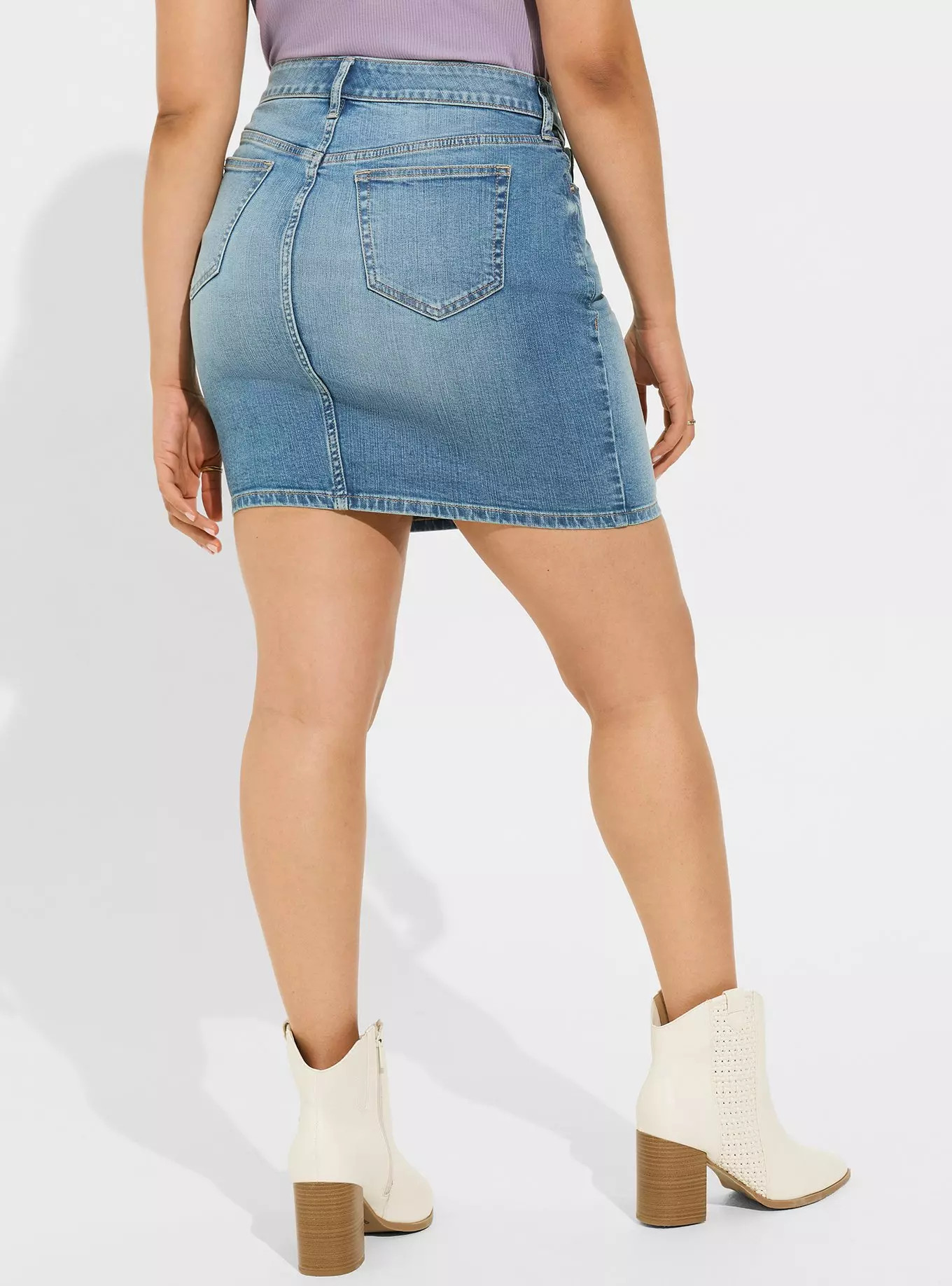 Mini Vintage Stretch Denim Skirt | Torrid (US & Canada)