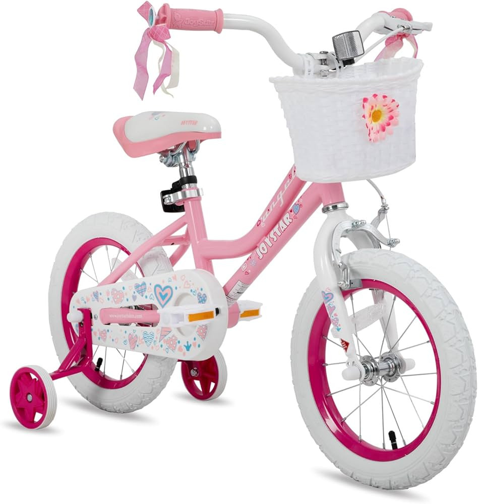 JOYSTAR Angel Girls Bike for Toddlers and Kids Ages 2-13 Years Old, 12 14 16 18 20 Inch Kids Bike... | Amazon (US)