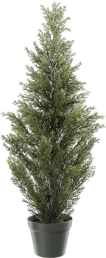 Pure Garden 50-10005 Set of 2 34-Inch Potted Cedar Tree, 11x11, Green | Amazon (US)