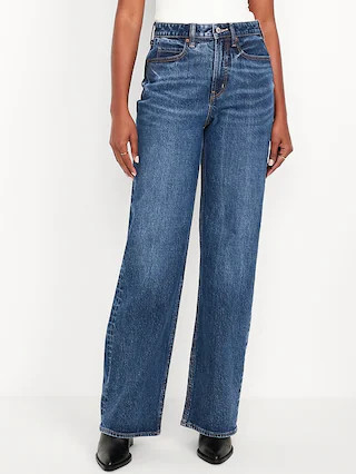 Curvy Extra High-Waisted Wide-Leg Jeans | Old Navy (US)