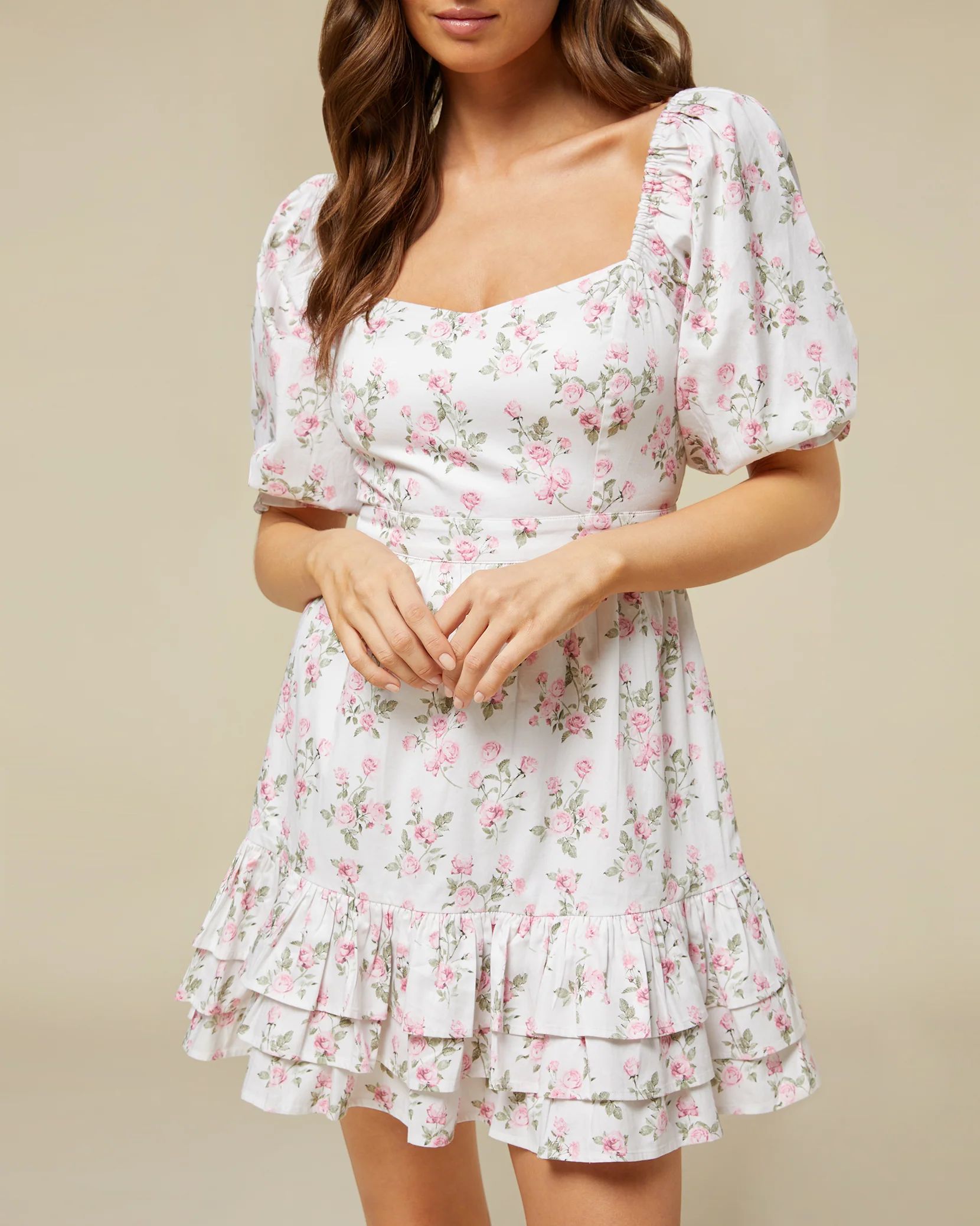 Cotton Puff Sleeve Mini Dress | Rachel Parcell