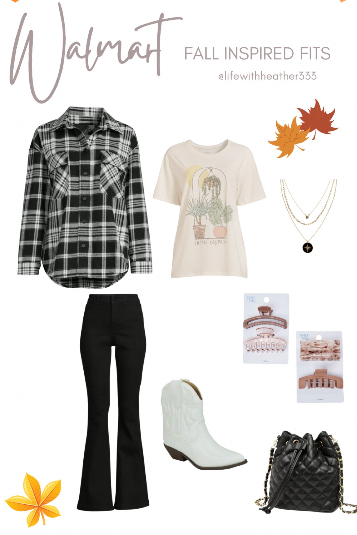 Liv & Lottie Juniors'
Plaid Shacket

Time and Tru Women's Home
Grown Graphic Short Sleeveless Tee

Seren Jewelry Shining Star Gold Pendant Necklace Set for Women, 3 Pieces

Sofia Jeans by Sofia Vergara Women's Melisa Pull-On Flare Jeans

Soda Women Cowgirl Cowboy Western Stitched Ankle Boots Pointed Toe Short Booties RIGGING-S White 8

Time and Tru Adult Women's Pink Claw Hair Clips, 4-Pack

#LTKfit #LTKcurves #LTKSeasonal