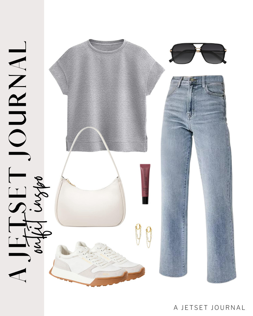For our first look, let's start with this crewneck cap-sleeve t-shirt and straight-leg jeans, styled with SOJOS sunnies, a chic shoulder bag, and Sam Edelman’s Layla sneakers.



#LTKSeasonal #LTKSaleAlert #LTKTravel 

 
