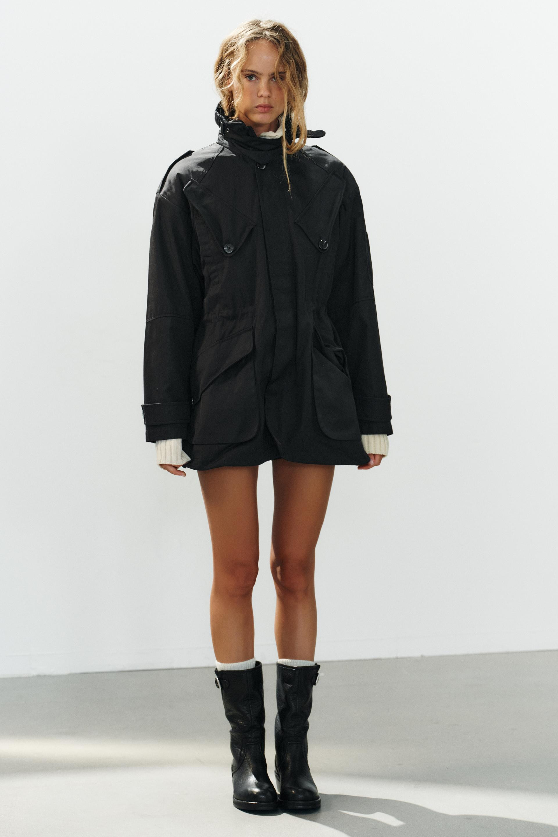 Zara - Pocket Jacket - Black - Xs - Woman | Zara UK