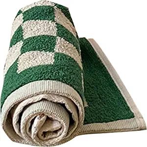 Checkered Hand Towels Minimalist Checkerboard Fingertip Towels Bath Towel Set for Bathroom Dorm T... | Amazon (US)