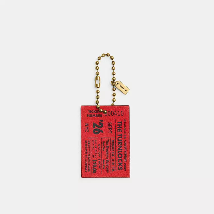 The Turnlocks Concert Ticket Bag Charm | Coach (US)
