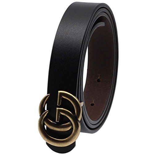 MAKGOT Womens Genuine Leather Belts Vintage Casual Thin Woman Belt For Jeans Shorts Pants Dresses 0. | Amazon (US)
