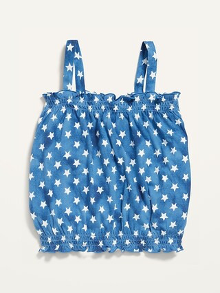 Sleeveless Smocked Lettuce-Edge Top for Girls | Old Navy (US)