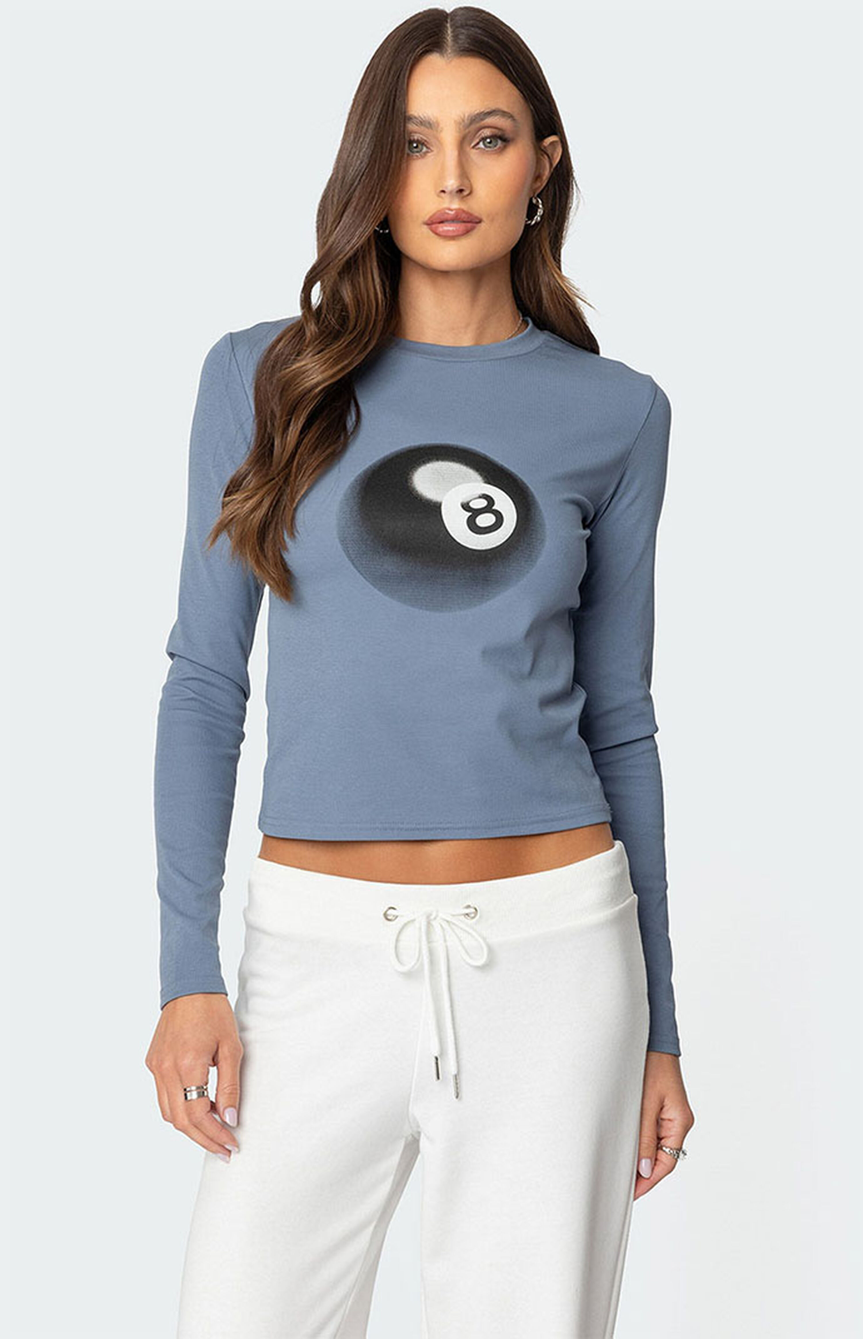 Edikted Magic 8 Long Sleeve T-Shirt | PacSun