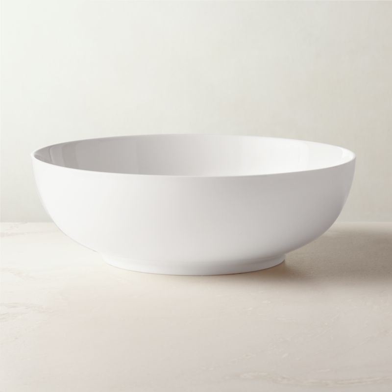 Contact White Serving Bowl + Reviews | CB2 | CB2