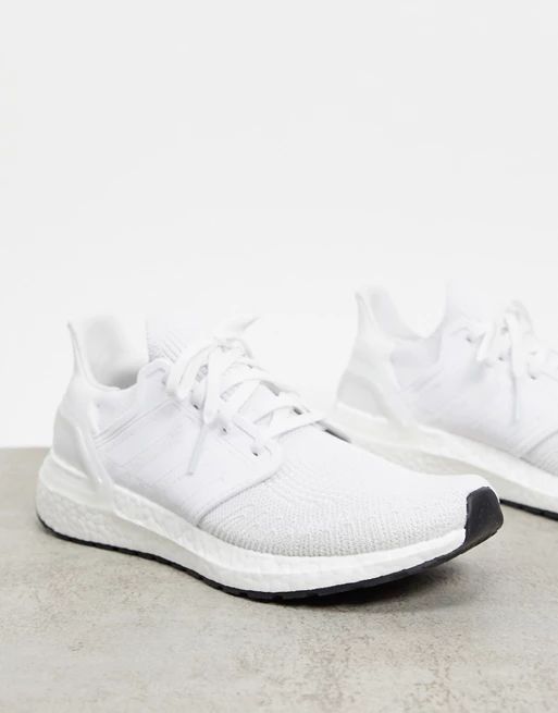 adidas Running Ultraboost 20 trainers in white | ASOS (Global)