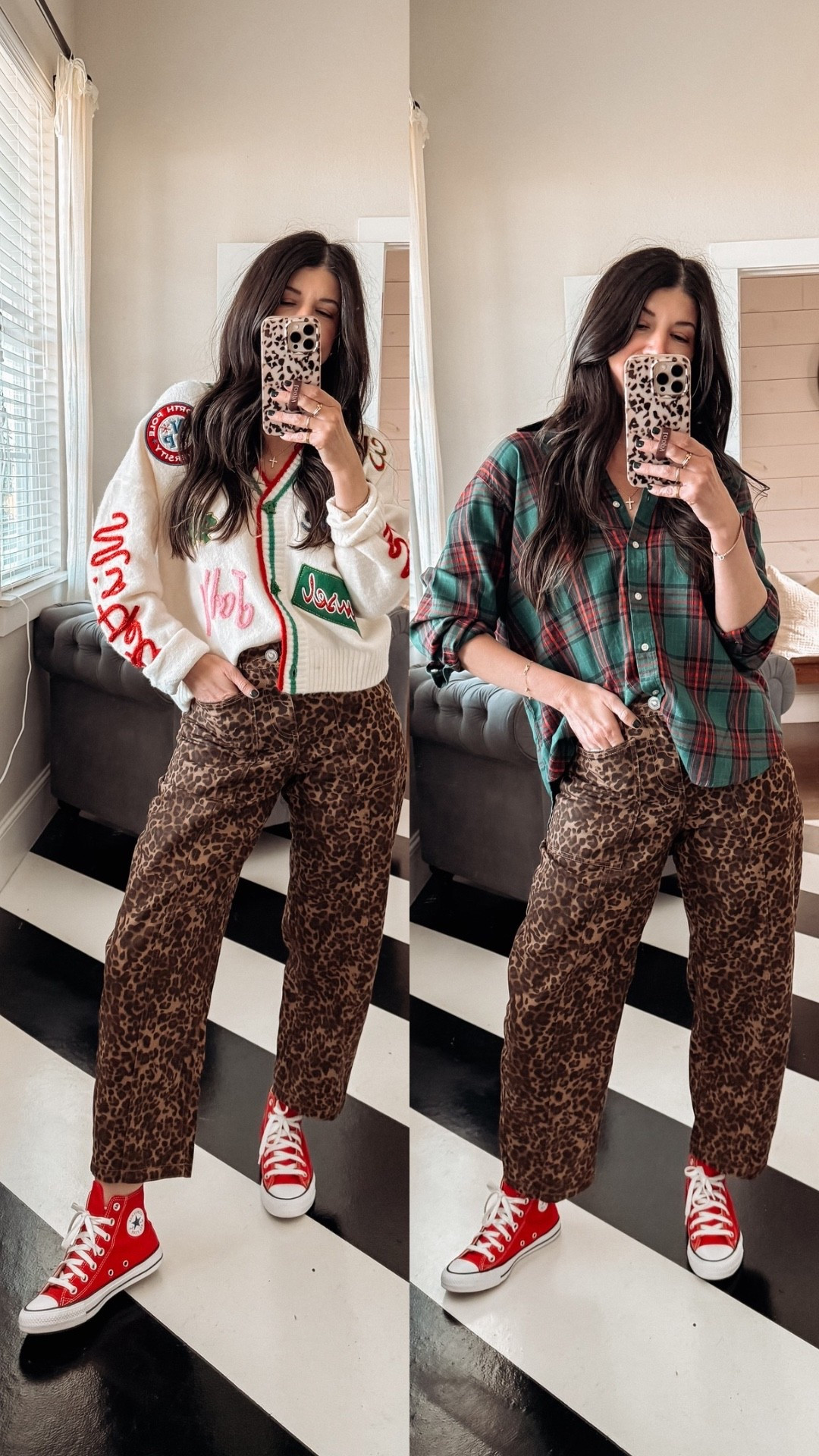 Target with all the cute Christmas Holiday outfits! 
-holiday christmas sweater cardigan: M (sized up)
-leopard barrel jeans: 2; size up if between
-plaid button down: M (sized up)

#LTKSaleAlert #LTKHoliday #LTKFindsUnder50

#LTKPetite #LTKHoliday #LTKmomlife