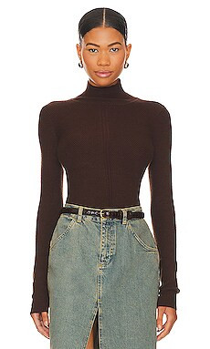 House of Harlow 1960 x REVOLVE Peyton Turtleneck Sweater in Dark Brown from Revolve.com | Revolve Clothing (Global)