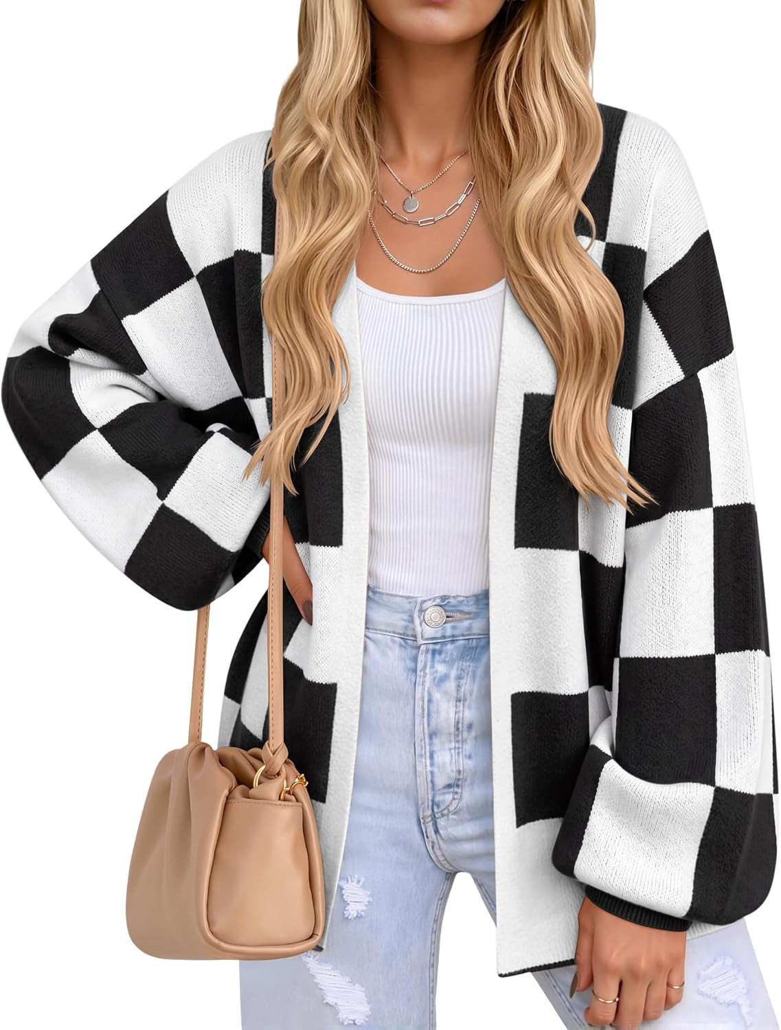 ZESICA Womens Oversized Cardigan Sweaters 2026 Fall Trendy Outfits | Amazon (US)