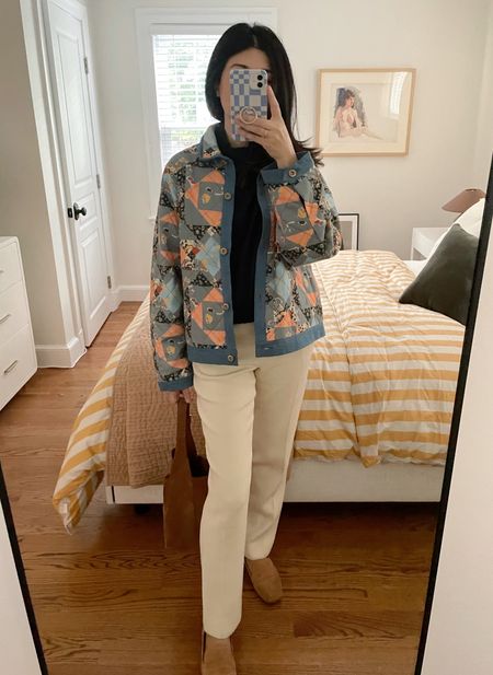 Funnest three season jacket bringing some personality to the wardrobe! Just as cute now for work as it will be with shorts and a T-shirt in the spring / summer. Plus, pockets! I’m obsessed.

Top and Jacket by Sessun - jacket runs oversized so go TTS for this look (I’m in the XS for the jacket and S for the top). I have the gray sweater but found a lavender for you guys. 

Pants are old Philip Lin, shoes old Vince. Bag YSL.

#LTKSeasonal #LTKworkwear #LTKitbag