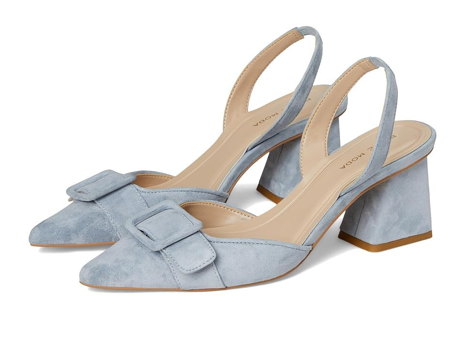 Pelle Moda Imia Women's Shoes Dusty Blue : 9 M, Suede | Zappos