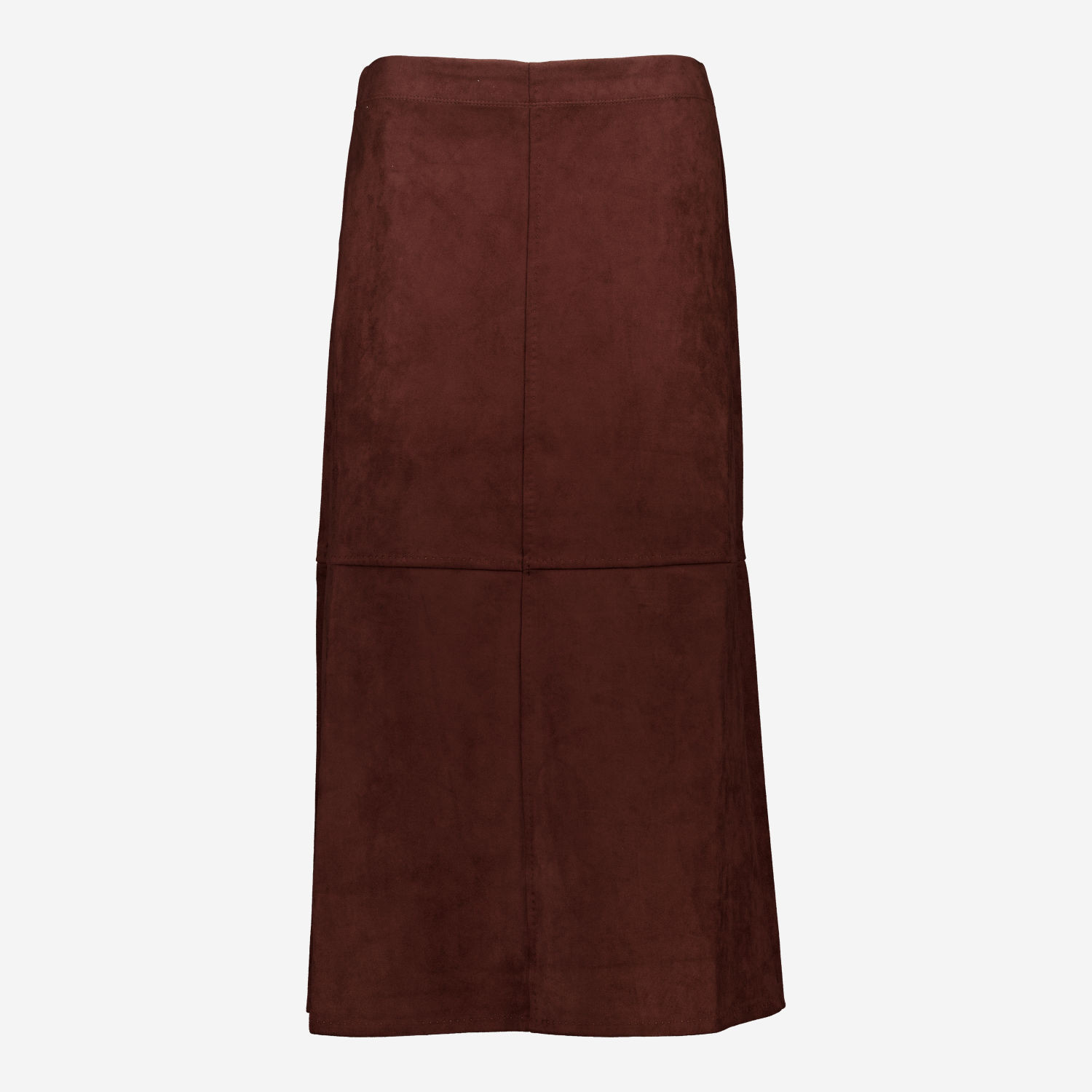 Brown Faux Suede Midi Skirt | TK Maxx