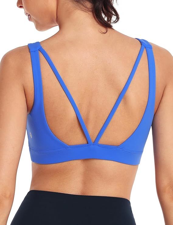 HeyNuts Wonder Sports Bras for Women Medium Support Yoga Bras Workout Bras with Removable Pads,A-... | Amazon (US)