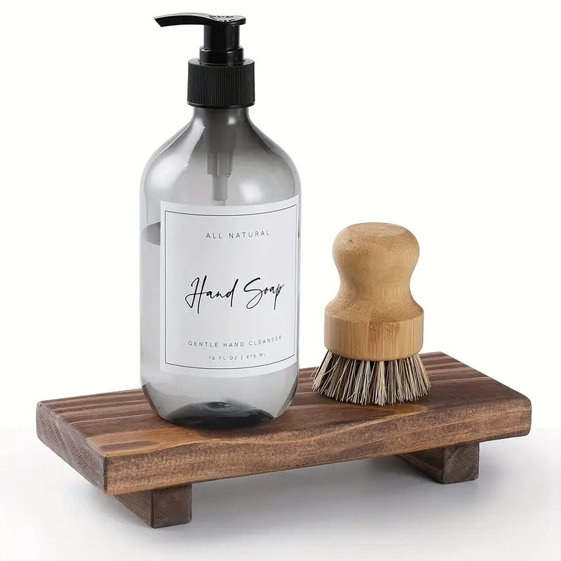 Distressed White Wood Pedestal Soap Stand Farmhouse Wood - Temu | Temu Affiliate Program