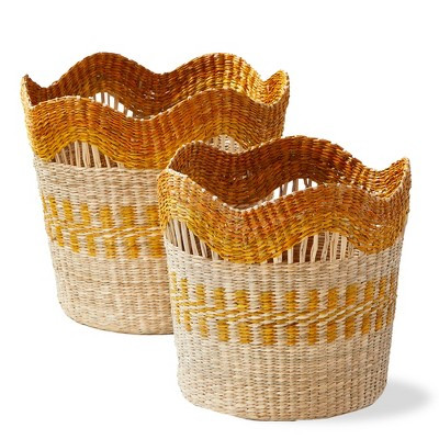 tag Scallop Decorative Basket - Everyday Orange, 14x14x12.5 inches, 1.15oz Capacity, Easy Spot Clean | Target