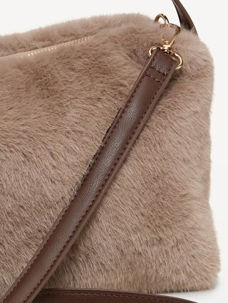 Heritage Faux-Fur Crossbody Bag | Old Navy (US)