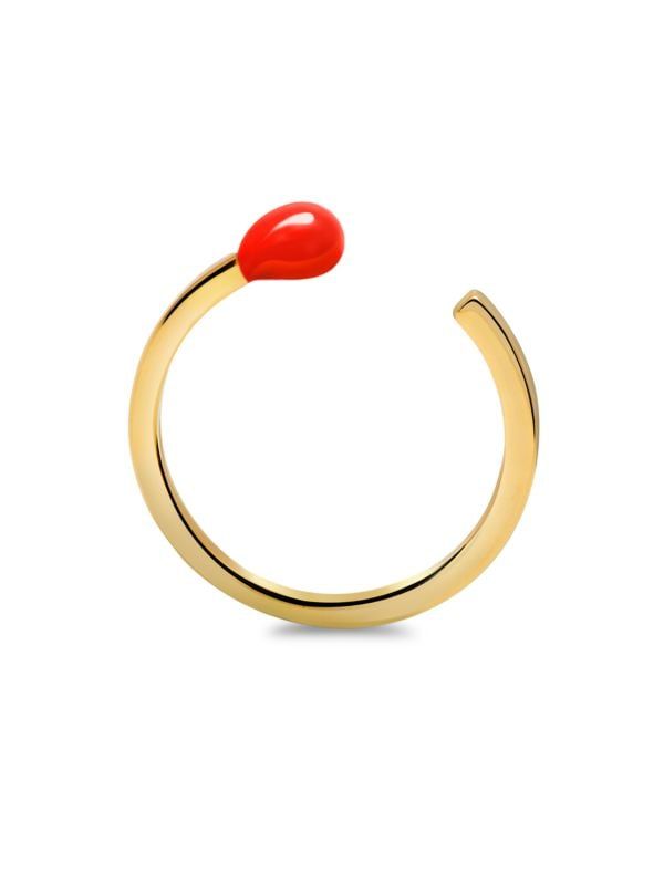 Love & Protection Matchstick 14K Gold Vermeil Adjustable Ring/Size 5.5 | Saks Fifth Avenue OFF 5TH