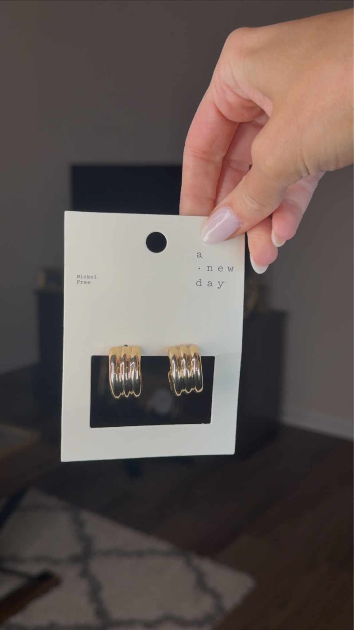 New gold earrings from Target!
