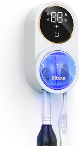 Bitvae Upgraded Tooth Brush Holder for Bathroom 2.0, Infrared Sensing Toothbrush Cleaner, Wall-Mo... | Amazon (US)