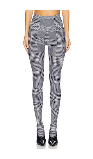 Classic Footed Split Toe Legging in Houndstooth Plaid | Revolve Clothing (Global)
