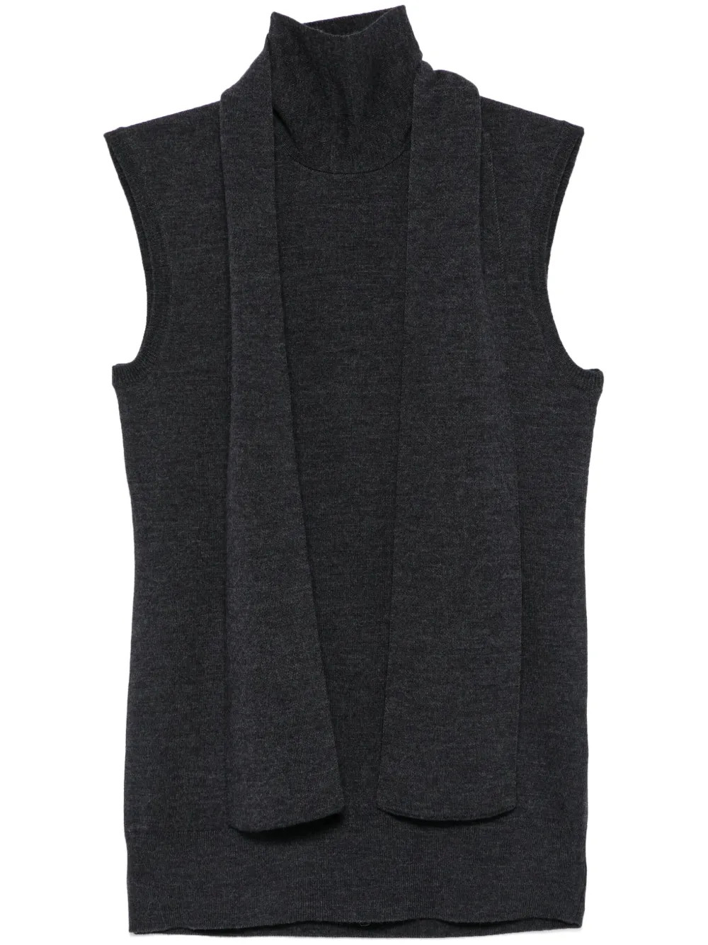 TOTEME scarf-detailing Sleeveless Top | Grey | FARFETCH | Farfetch Global