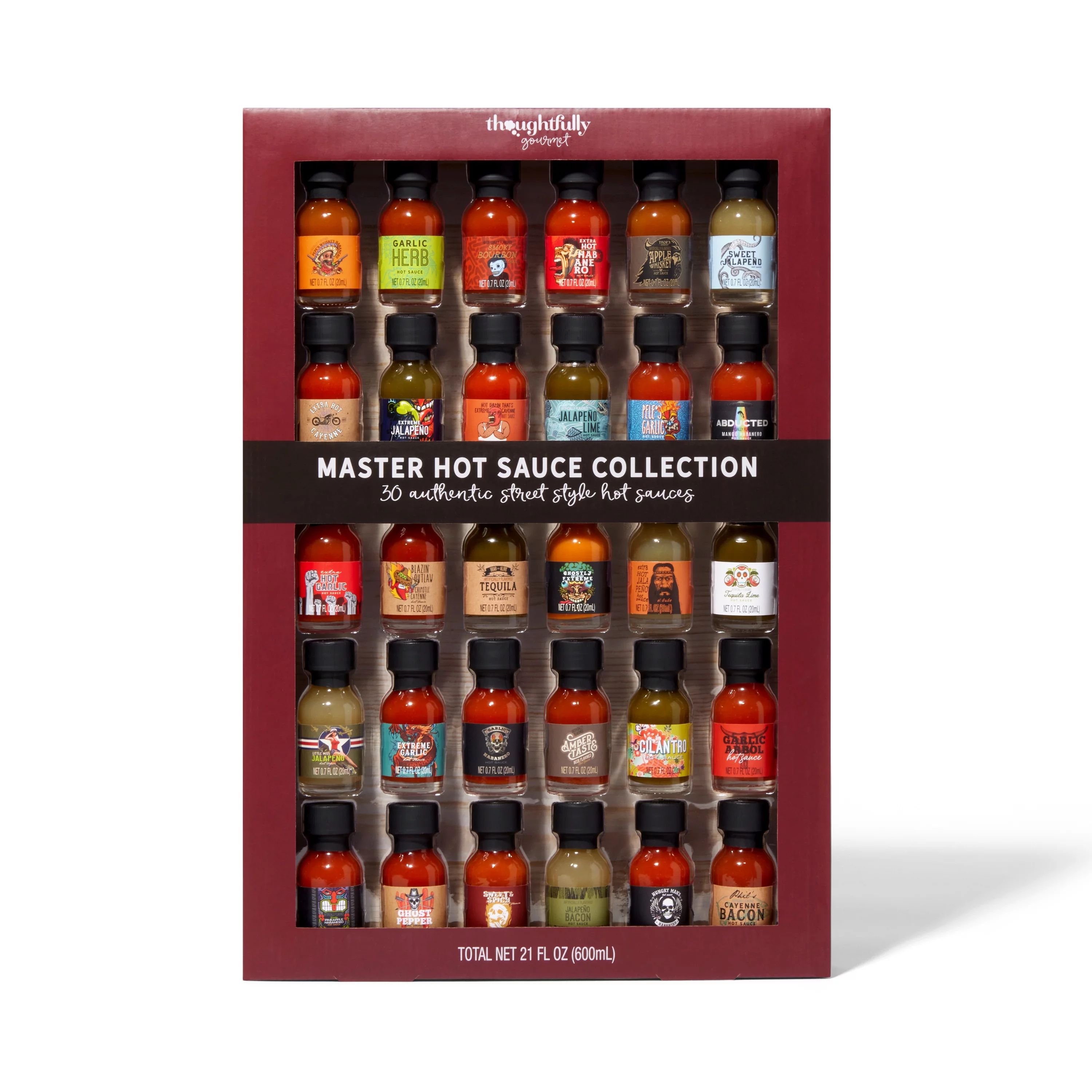 Thoughtfully Gourmet, Master Hot Sauce Collection Sampler Set, Gift Set of 30 | Walmart (US)