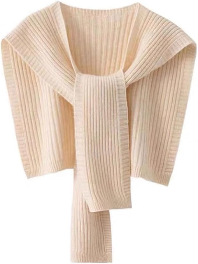 Soft Knitted Scarf for Women Solid Color Shawl Wraps for Women Travel Casual Cardigan Knotted Sho... | Amazon (US)