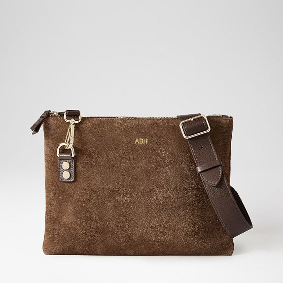 Essential Suede Zipper Crossbody | Mark and Graham