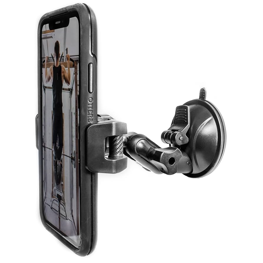 Universal Mirror Shower Phone Holder, Multi-Directional Dual 360 Degree Rotating Suction Cup Phon... | Amazon (US)