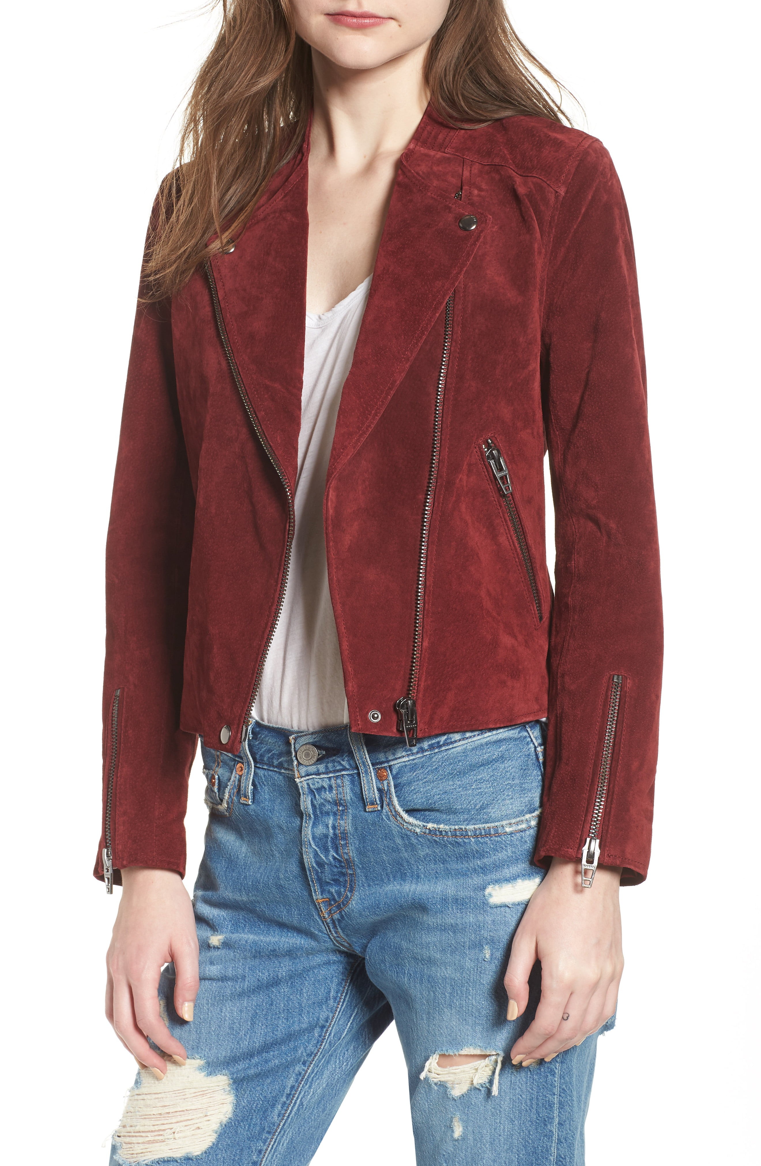BLANKNYC No Limit Suede Moto Jacket | Nordstrom