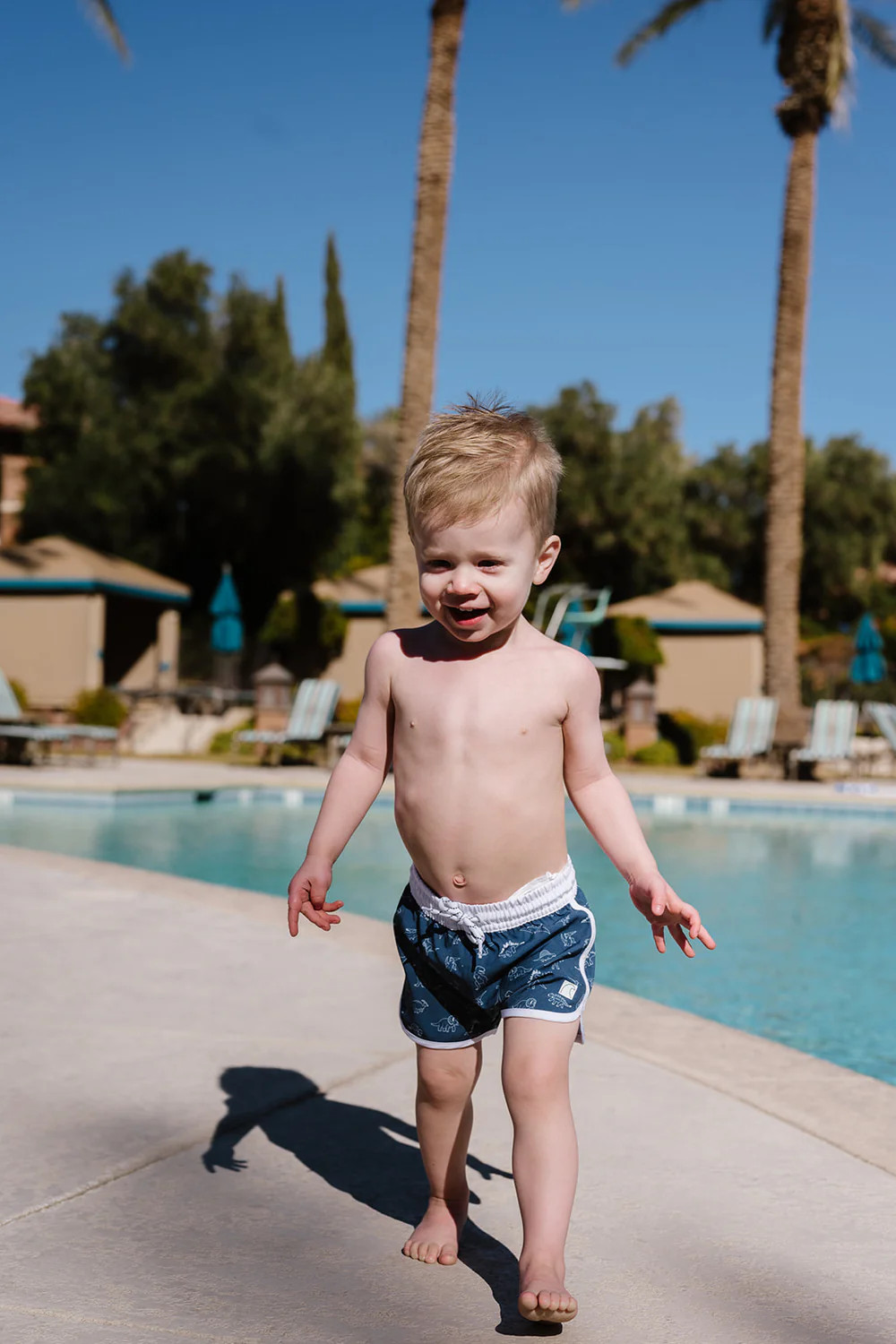 Mini Venture Shorts | Dinosaur Print | Coral Reef Swim